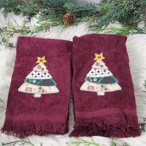 Handmade Christmas tree Holiday towels